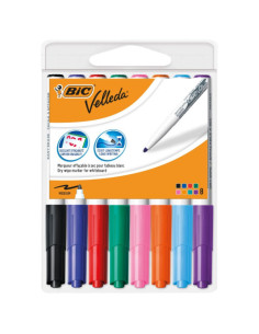 ROTULADORES PIZARRA BLANCA VELLEDA PACK COLORES 8UDS 2