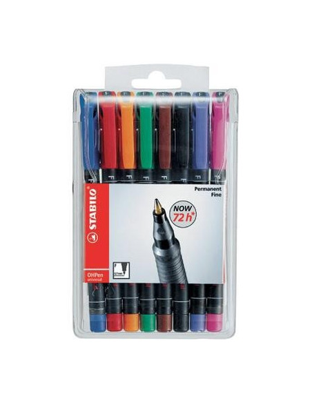 ESTUCHE 8 MARCADORES PERMANENTE P.FINA SURTIDO OHPEN UNIVERSAL 0