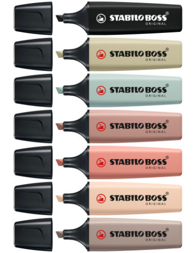 ESTUCHE 8 UDS MARCADORES STABILO BOSS ORIGINAL NATURECOLORS (137