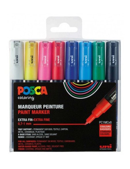 ESTUCHE 8 UDS. PC-1M BASIC POSCA 182634667
