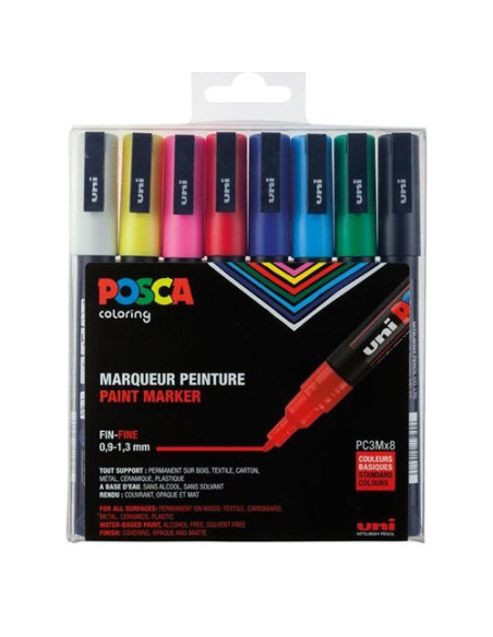 ESTUCHE 8 UDS. PC-3M BASIC POSCA 182634670