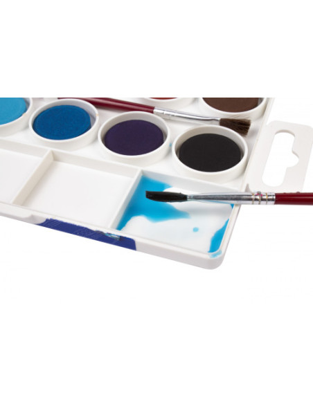 ESTUCHE ACUARELAS 12 PASTILLAS 22 MM COLORES SURTIDOS + PINCEL JOVI 800/12