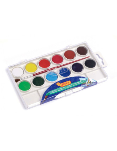ESTUCHE ACUARELAS 12 PASTILLAS 22 MM COLORES...