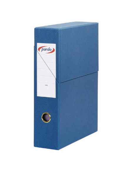 ESTUCHE ARCHIVADOR EXTRA FORRADO VERTICAL EN COLOR AZUL PARDO 245603