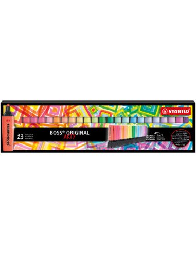 ESTUCHE ARTY 23 BOSS COLORES SURTIDOS STABILO 7023-01-5-20