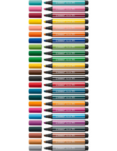 ESTUCHE ARTY CON 12 COLORES-ROTULADOR PREMIUM CON PUNTA BISELADA PEN 68 MAX STABILO 768/12-21 2