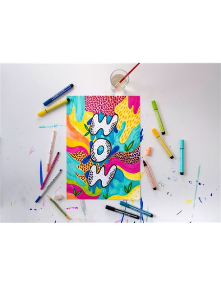 ESTUCHE ARTY CON 6 COLORES-ROTULADOR PREMIUM CON PUNTA BISELADA PEN 68 MAX STABILO 768/06-21