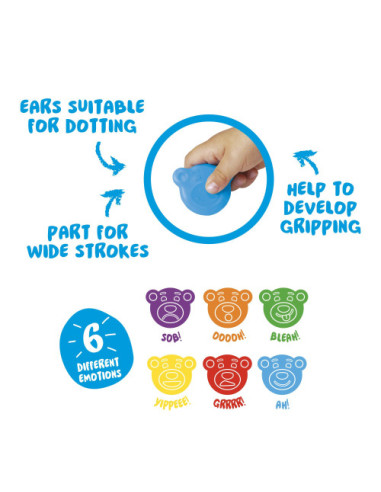 ESTUCHE CERAS BABY TEDDY CRAYONS 1+ PLASTIC...