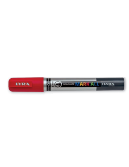ESTUCHE COLORES SURTIDO 12 MARCADORES PERMANENTES LYRA MARK ALL 2 MM  LYRA GROOVE L6821120