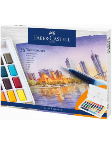 ESTUCHE CON 36 ACUARELAS CREATIVE STUDIO. FABER CASTELL 169736