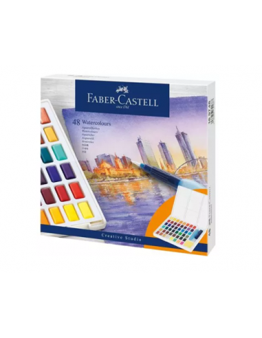 ESTUCHE CON 48 ACUARELAS CREATIVE STUDIO. FABER CASTELL 169748