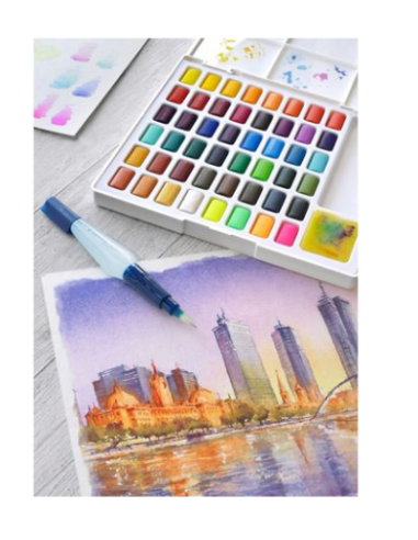 ESTUCHE CON 48 ACUARELAS CREATIVE STUDIO. FABER...