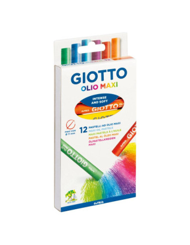 ESTUCHE CON ASA DE 12 BARRAS PINTURA ÓLEO GIOTTO F293400