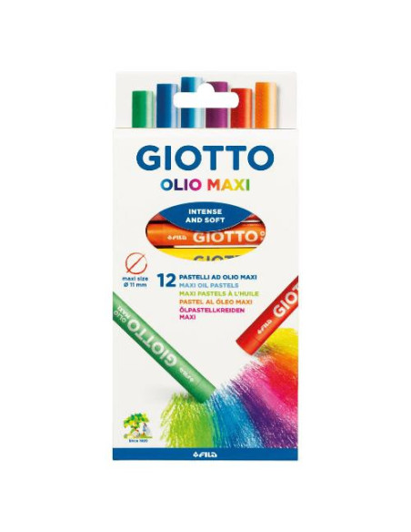 ESTUCHE CON ASA DE 12 BARRAS PINTURA ÓLEO GIOTTO F293400