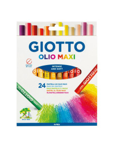 ESTUCHE CON ASA GIOTTODE 24 BARRAS DE PINTURA ÓLEO GIOTTO F293800 2