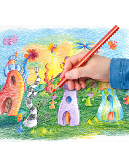 ESTUCHE DE CARTÓN 12 LÁPICES NORIS JUMBO COLORES SURTIDOS STAEDTLER 188 C12/128 NC12P1