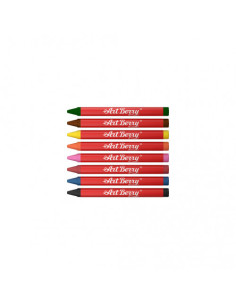 ESTUCHE DE CERAS DE PLÁSTICO 8 COLORES ARTBERRY 34929 2