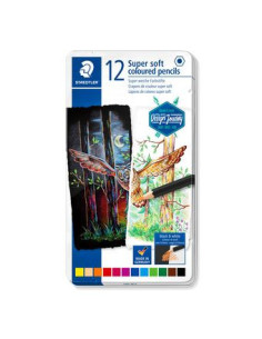 ESTUCHE DE METAL CON 12 LÁPICES