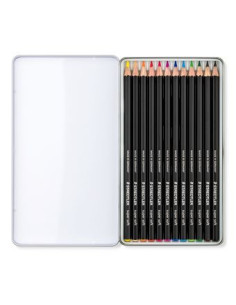 ESTUCHE DE METAL CON 12 LÁPICES 2