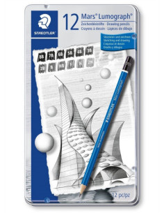 ESTUCHE DE METAL CON 12 LÁPICES