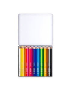 ESTUCHE DE METAL CON 24 LÁPICES 2
