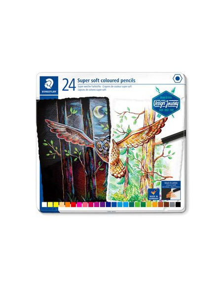 ESTUCHE DE METAL CON 24 LÁPICES