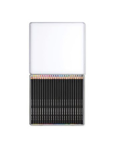 ESTUCHE DE METAL CON 24 LÁPICES 2