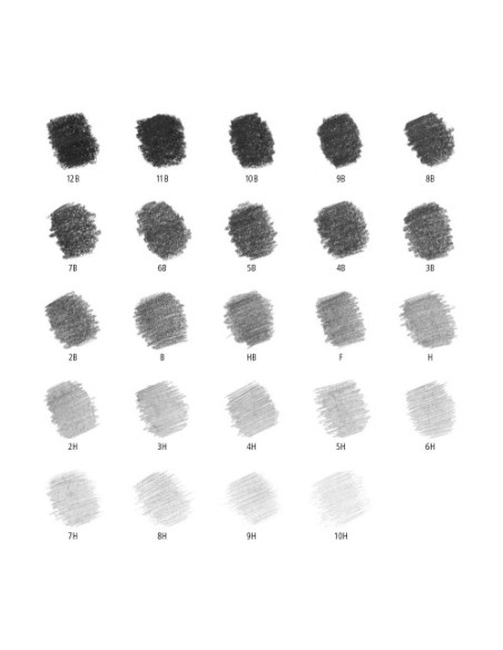 ESTUCHE DE METAL CON 24 LÁPICES, GRADUACIONES STAEDTLER 100 G24