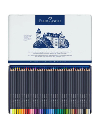 ESTUCHE DE METAL CON 36 LÁPICES DE COLORES...