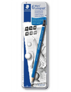 ESTUCHE DE METAL CON 6 LÁPICES