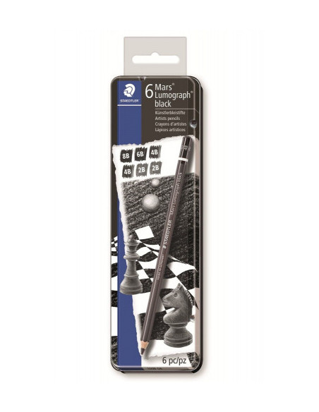 ESTUCHE DE METAL CON 6 LÁPICES