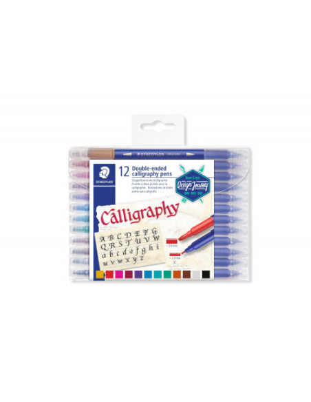 ESTUCHE DE PLÁSTICO CON 12 ROTULADORES