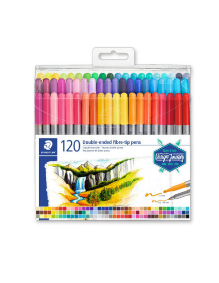 ESTUCHE DE PLÁSTICO CON 120 ROTULADORES