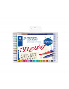 ESTUCHE DE PLÁSTICO CON 24 ROTULADORES CALLIGRAPHY