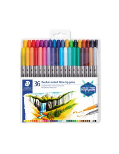 ESTUCHE DE PLÁSTICO CON 36 ROTULADORES