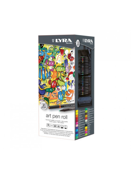 ESTUCHE ENROLLABLE DE TELA 24 UDS. LYRA L6754240