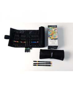 ESTUCHE ENROLLABLE DE TELA 24 UDS. LYRA L6754240 2