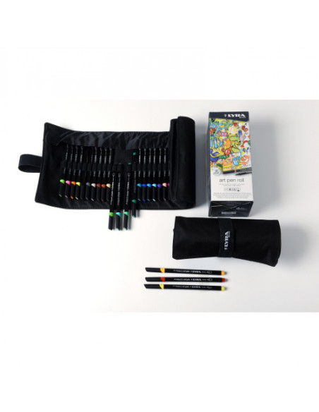 ESTUCHE ENROLLABLE DE TELA 24 UDS. LYRA L6754240