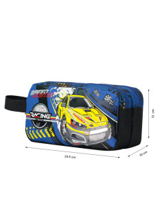 ESTUCHE ESCOLAR DE CARRERAS DE COCHES TOTTO AJ52VLC001-2310-6J7U 2