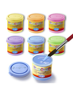 ESTUCHE LIQÜID PASTEL 40ML. 6 COLORES SURTIDOS PLAYCOLOR 16801 2