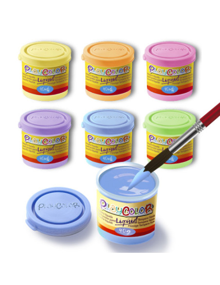 ESTUCHE LIQÜID PASTEL 40ML. 6 COLORES SURTIDOS PLAYCOLOR 16801