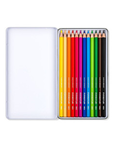ESTUCHE METÁLICO CON 12 LÁPICES 2