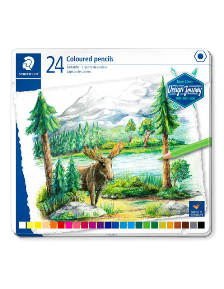 ESTUCHE METÁLICO CON 24 LÁPICES