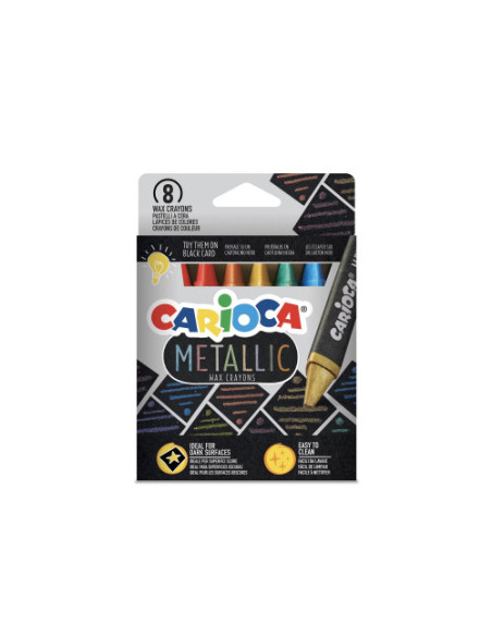 ESTUCHE METALLIC CERAS 8 PCS CARIOCA 43163