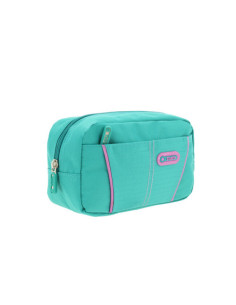 ESTUCHE MODELO EATFIT DOS BOLSILLOS VERDE/GOMAS ROSAS TOTTO AC52KLA002-1710Z-V2P 2