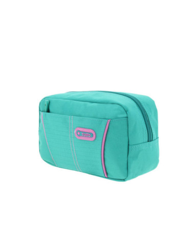 ESTUCHE MODELO EATFIT DOS BOLSILLOS VERDE/GOMAS...