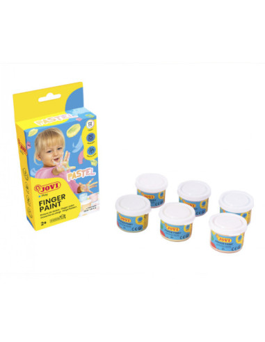 ESTUCHE PINTURA DEDOS 6 BOTES 35ML COLORES...