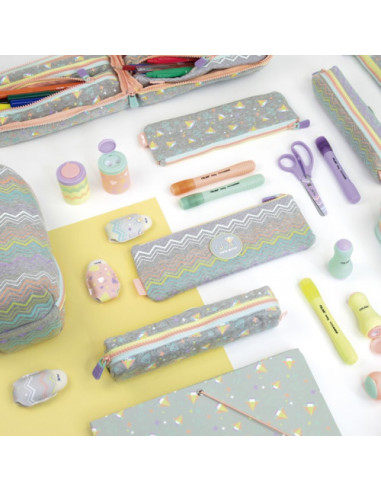 ESTUCHE PORATOTODO 3 CREMALLERAS SUGAR DIAMOND...