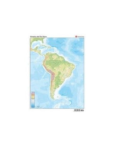 MAPA MUDO ESPAÑA FÍSICO VICEN VIVES