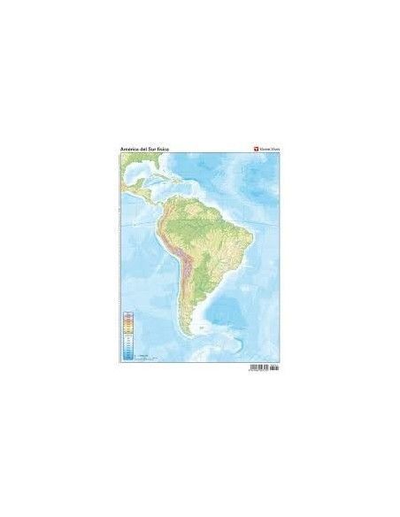 MAPA MUDO ESPAÑA FÍSICO VICEN VIVES